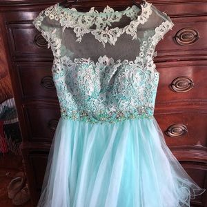 Turquoise dance dress